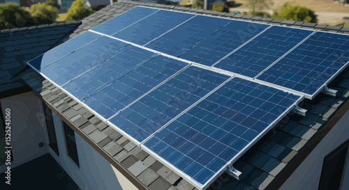 Residential solar panel installation enhancing sustainability and energy independence