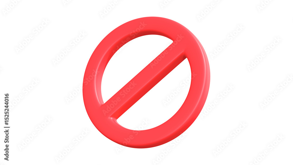 prohibition red sign on transparent background prohibition red sign on transparent background