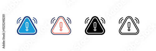 Crisis icon set multiple style collection