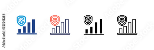 Mitigation icon set multiple style collection