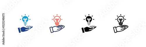 Solution icon set multiple style collection