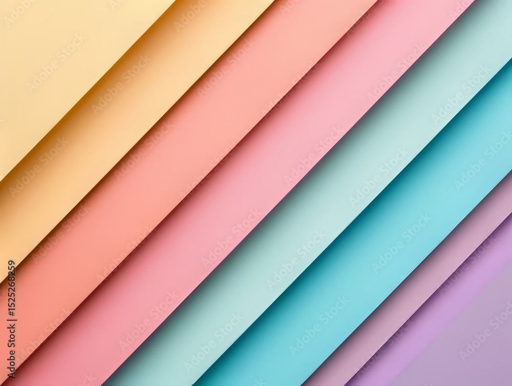 Fototapeta premium Pastel Paper Layers
