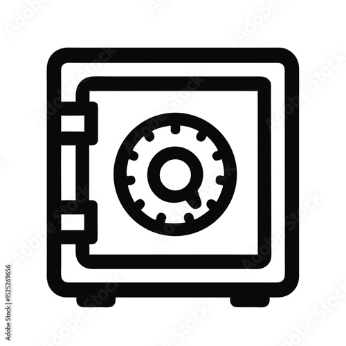 Secure Safe Box Icon Design