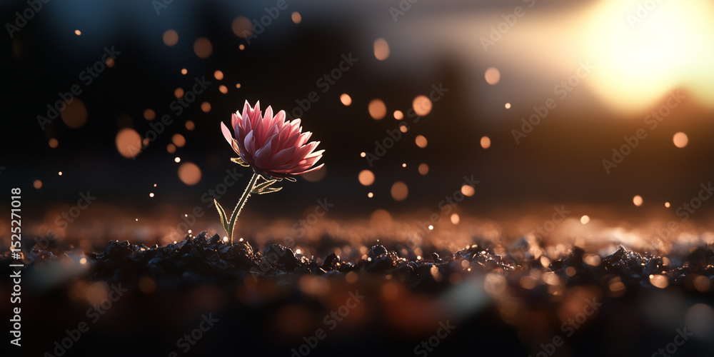 Obraz premium Biotech startups innovate venture capital growth in nature captivating visuals of resilience and hope