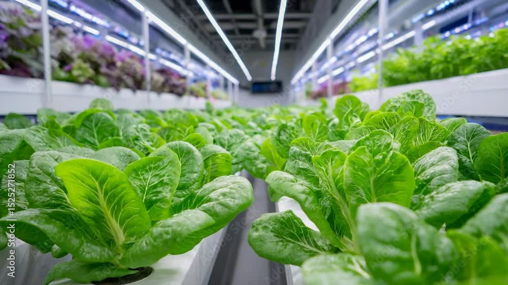 State-of-the-art agriculture technology lab with hydroponics and drones State-of-the-art agriculture technology lab with hydroponics and drones