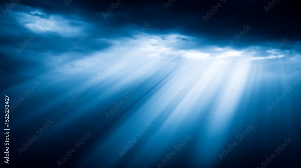 Rays of light through dramatic clouds Rays of light through dramatic clouds