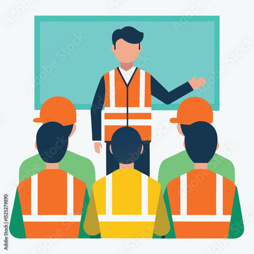 Industrial Worker Safety Training Scene