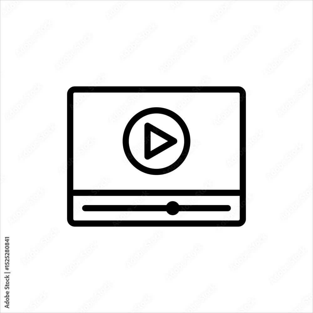 Video icon. Play button. Media player vector icon. Short video. EPS 10 Video icon. Play button. Media player vector icon. Short video. EPS 10