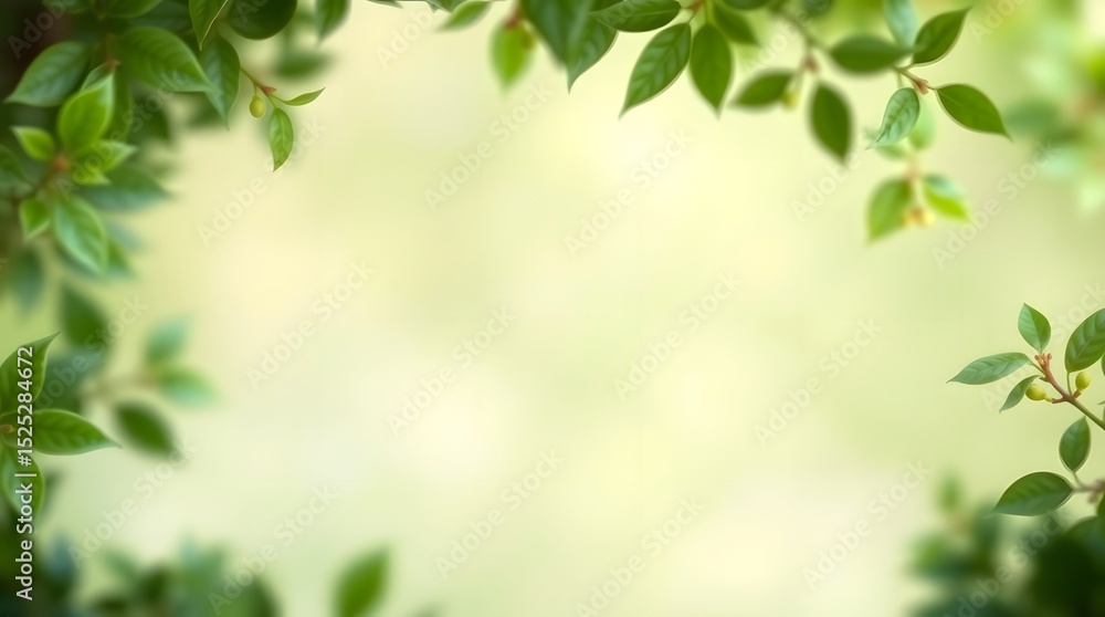 Abstract background of green leaves as a background for text. Abstract background. Ideal for environmental themes. Blossoming trees in spring Abstract background of green leaves as a background for text. Abstract background. Ideal for environmental themes. Blossoming trees in spring