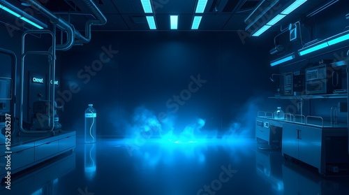 Abstract dark background for science or technology theme with background for text. Abstract dark background.