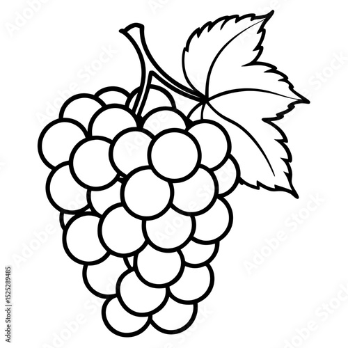 Polygonal Grapes Vector Art