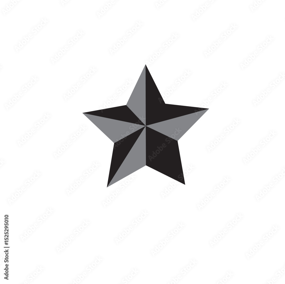 Obraz premium red star isolated on white