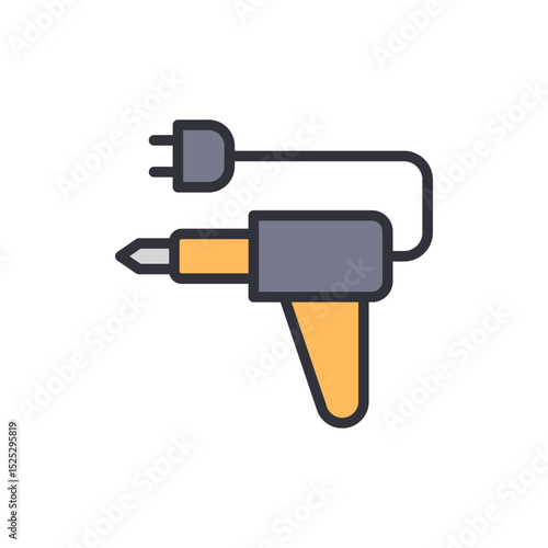 Stylized Electric Soldering Iron Tool For Electronics Assembly Tasks