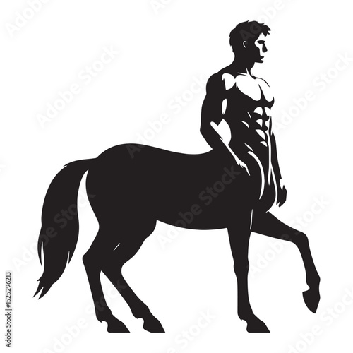 Classic Half-Human Centaur vector - centaur silhouette - centaur vector - silhouette of centaur - Centaur illustration - mythical horseman art
