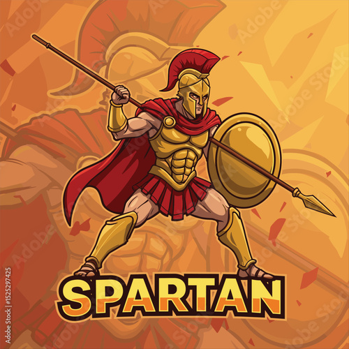 spartan vector and character design