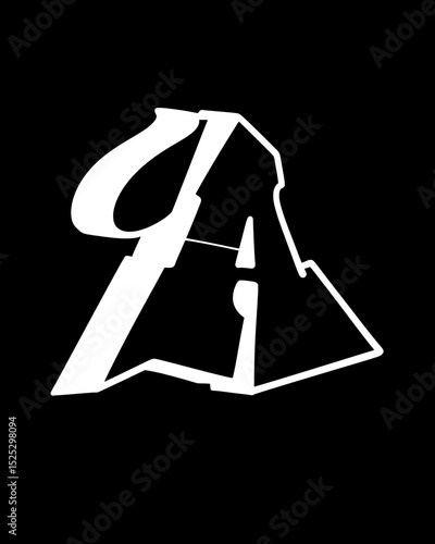 Letters  A graffiti style