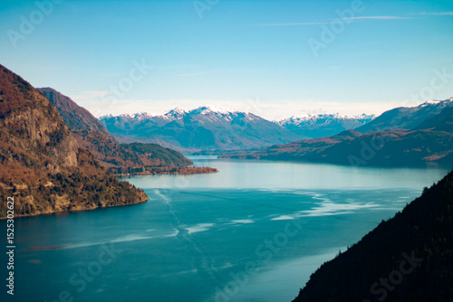 Wallpaper Mural Mountain Range with Cloud Shadows in Patagonia Torontodigital.ca