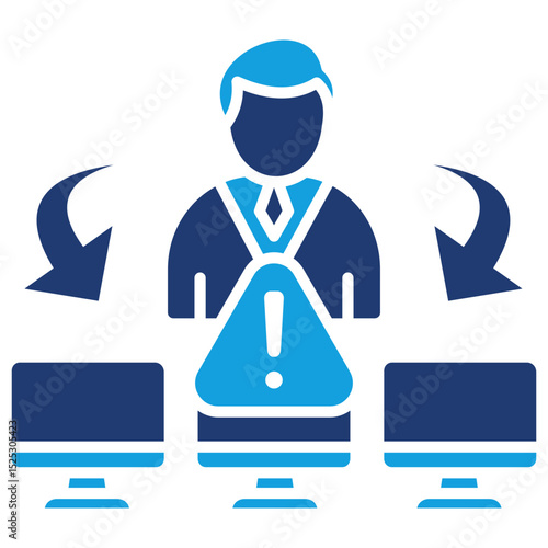 Insider Flat Blue Icon