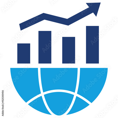 Going Public Flat Blue Icon