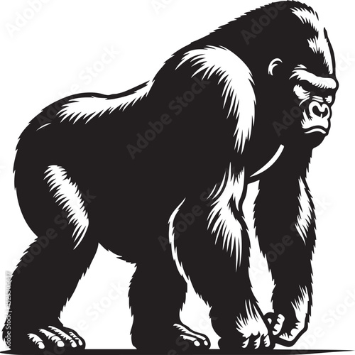 Wallpaper Mural gorila vector sihouette Torontodigital.ca