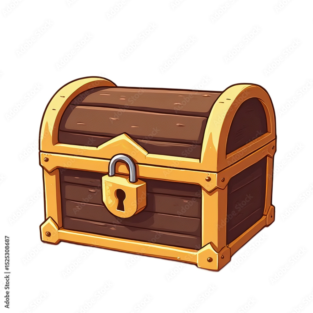 treasure chest on a transparent background treasure chest on a transparent background