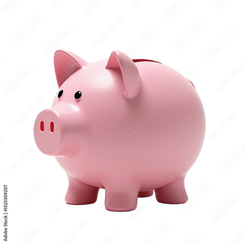 Fototapeta premium piggy bank on transparent background
