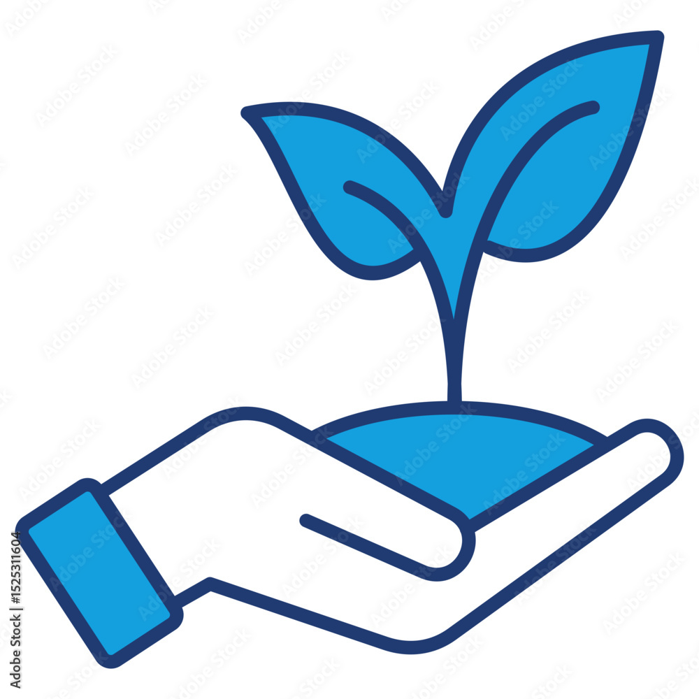 Growth Blue Icon Growth Blue Icon