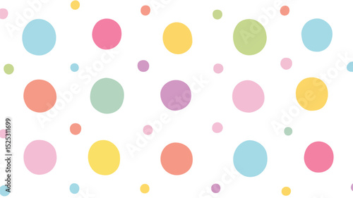 Polka Dot Seamless Retro Pattern Background Vector