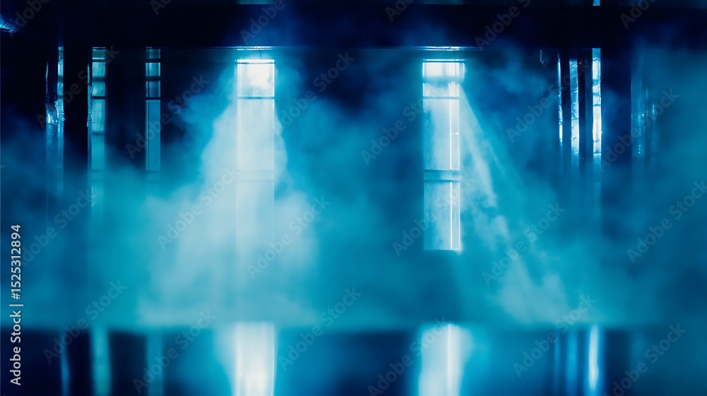 Obraz premium Ethereal light shines through hazy windows