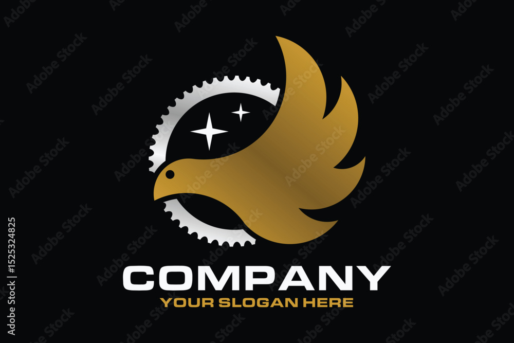 Fototapeta premium Wing gear logo