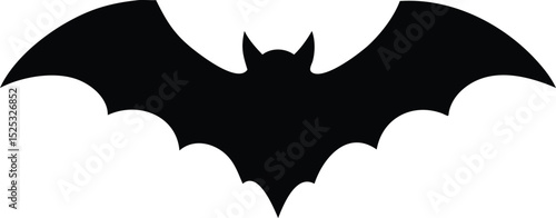 Bat silhouette flying wings illustration vector design