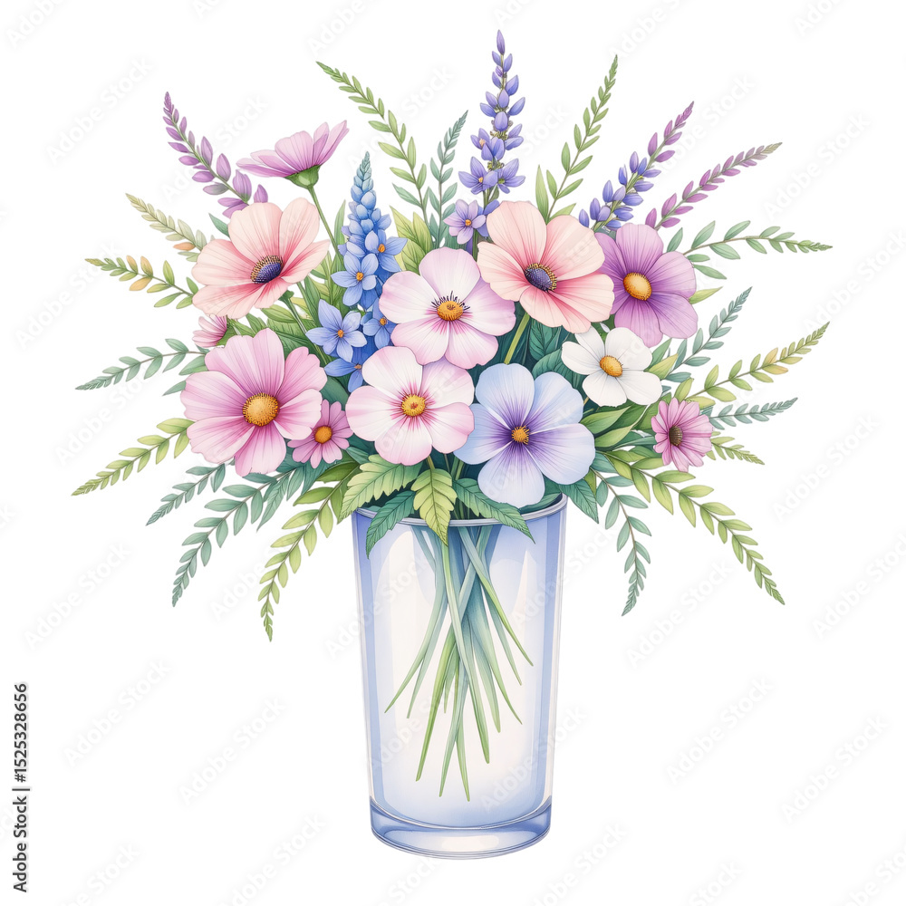 Fototapeta premium Floral arrangement event botanical garden painting bright environment close-up nature's beauty