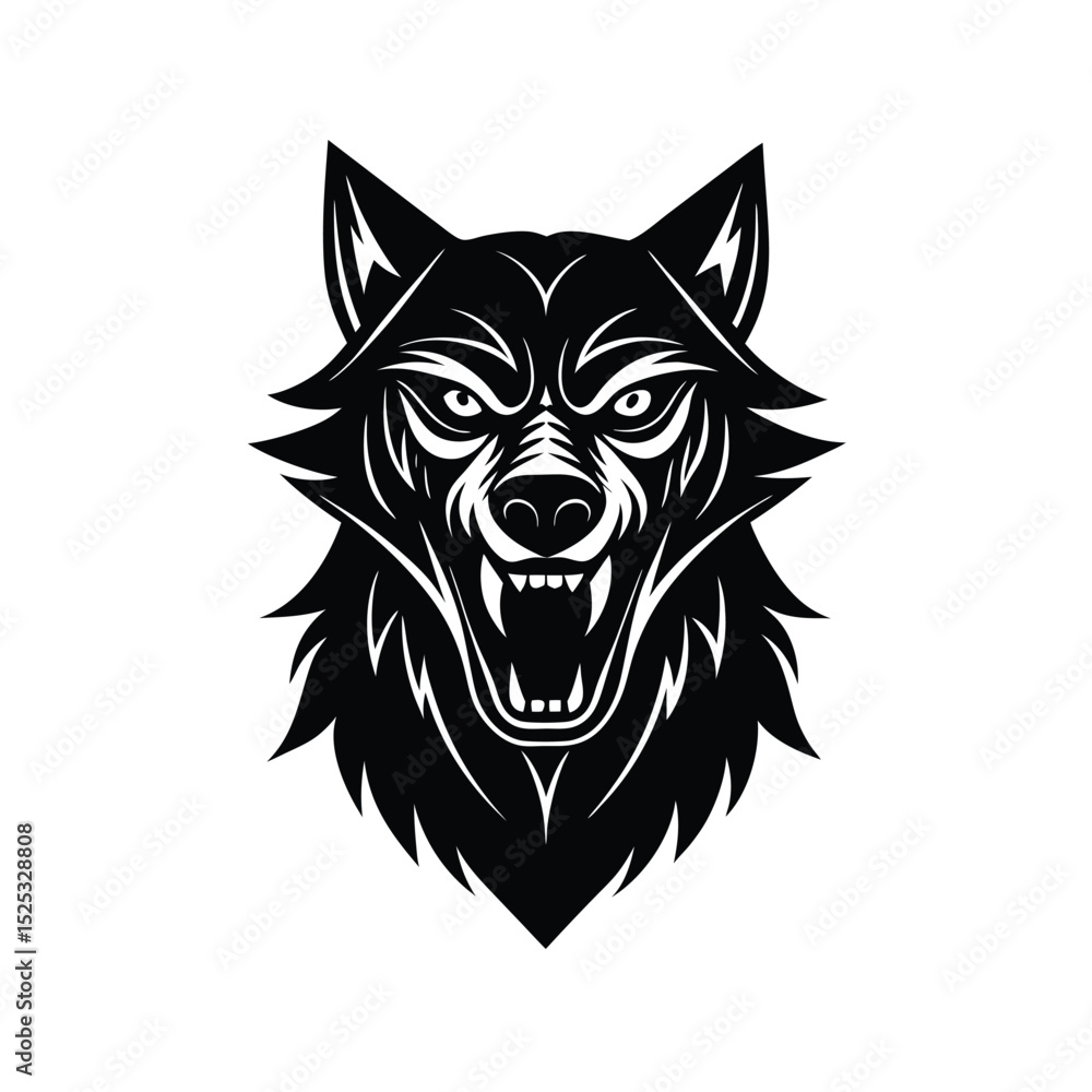 Obraz premium wolf head mascot