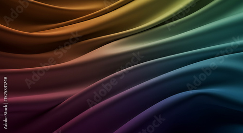 Abstract Gradient Waves A Colorful and Dynamic Fabric Texture Background