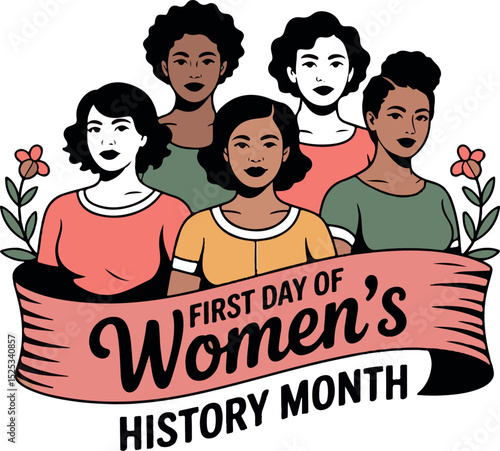 First Day of Women's History Month T-shirt design, Be the energy you want to attract typography t shirt design