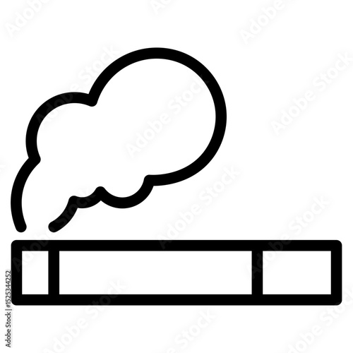 Cigarette icon in vector illustration