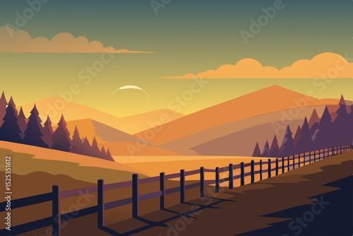 sunrise over the mountains