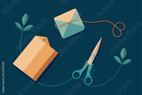 vector illustration of a set of envelopes