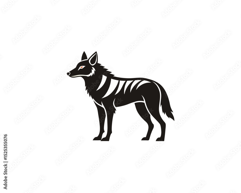 Fototapeta premium Colorful and Silhouette Vector Collection of Jungle and Safari Creatures on White Background