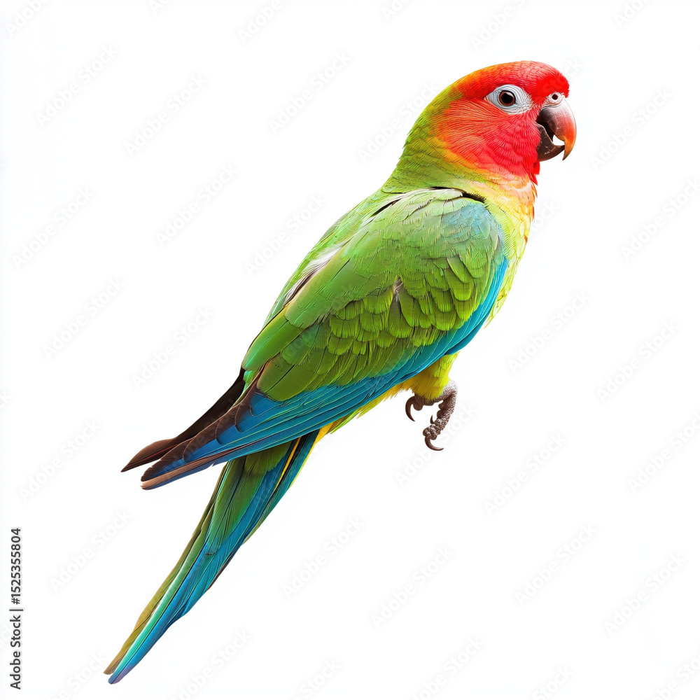 Fototapeta premium colorful parrot isolated on white background