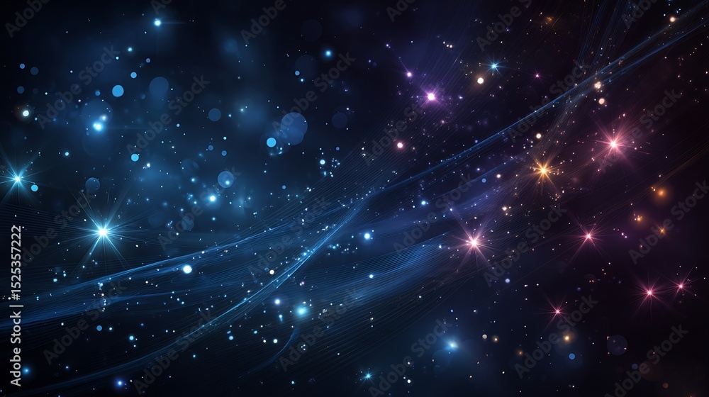 Cosmic Nebula with Stars, Galaxy, and Space Background. Cosmic Nebula with Stars, Galaxy, and Space Background.