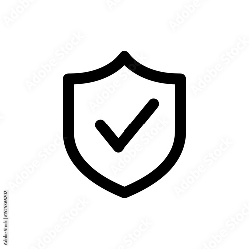 Free Download Shield Icon with Check Mark Inside Representing Verification or Security - GFXLoad