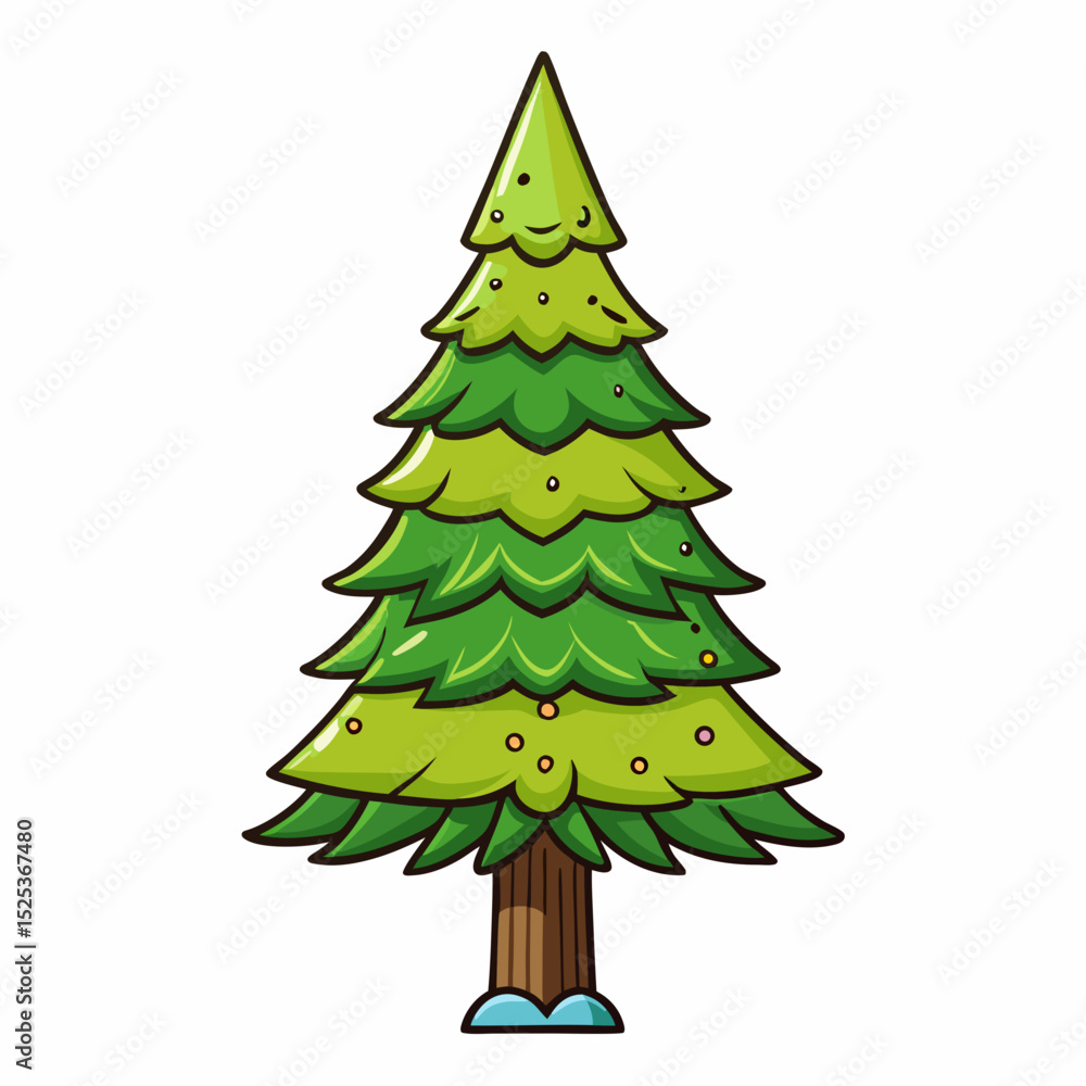 Fototapeta premium green christmas tree