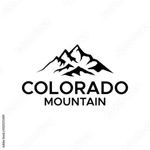 Vector colorado mountains icons