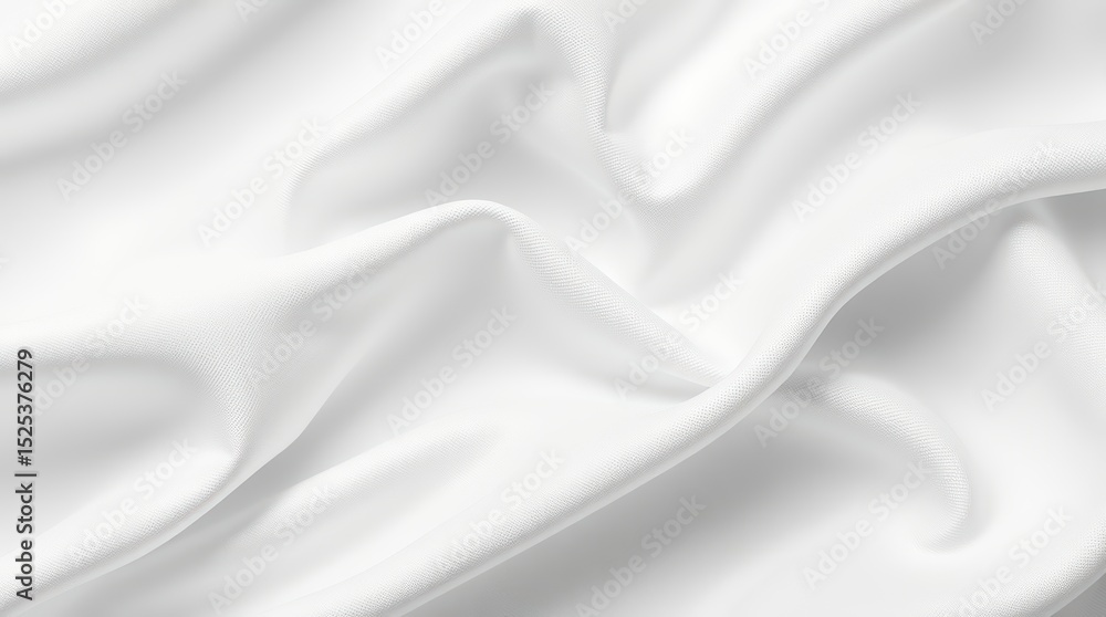 Obraz premium Elegant White Fabric Texture