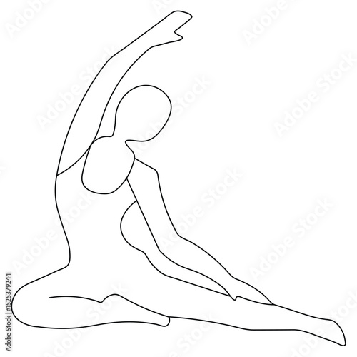 woman doing yoga exercise