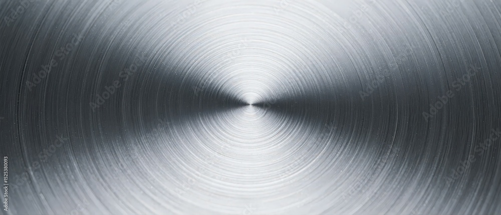 Naklejka premium Circular Metal Texture with Concentric Lines