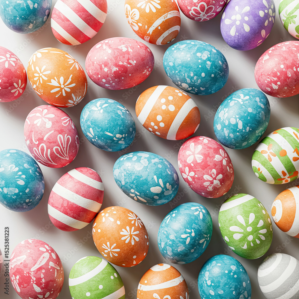 Obraz premium colorful easter eggs