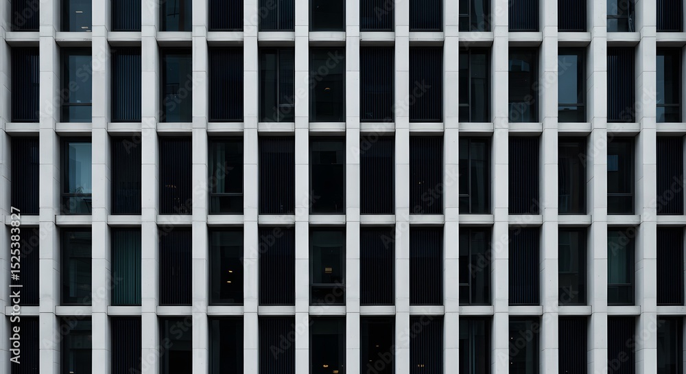Modern geometric facade. Photograph a contemporary building exterior with strong lines and shapes. A vertical frame can emphasize the height of a tall structure or vertical pattern (e.g. repeating win Modern geometric facade. Photograph a contemporary building exterior with strong lines and shapes. A vertical frame can emphasize the height of a tall structure or vertical pattern (e.g. repeating win
