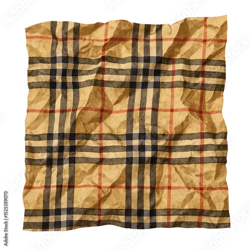 High-End Classic Checkered Fabric Background